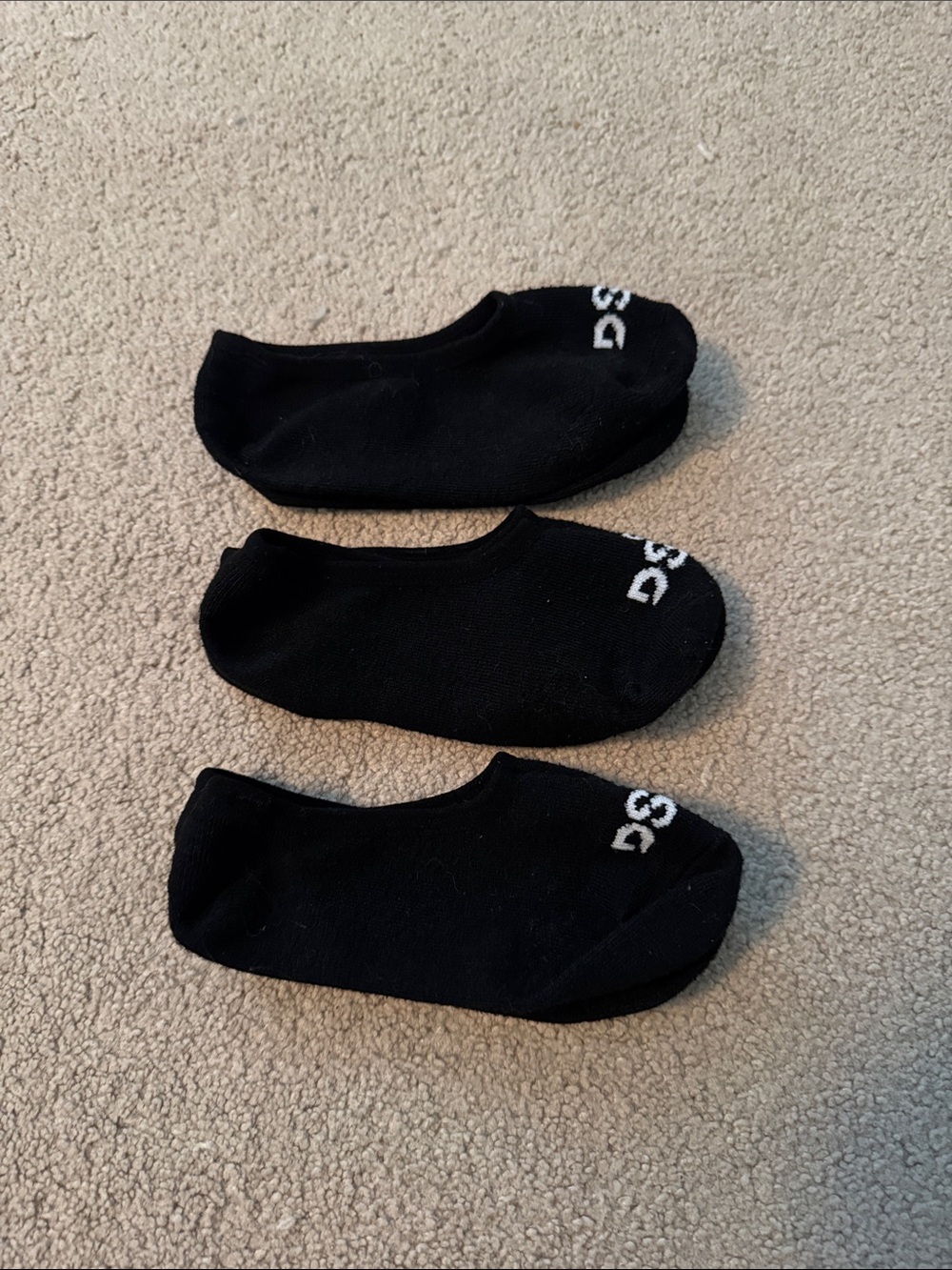 DSG Super No Show Socks Black Medium